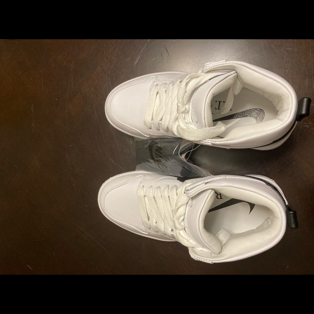 Nike White and Black High-Top Sneakers - Picture 12 of 13